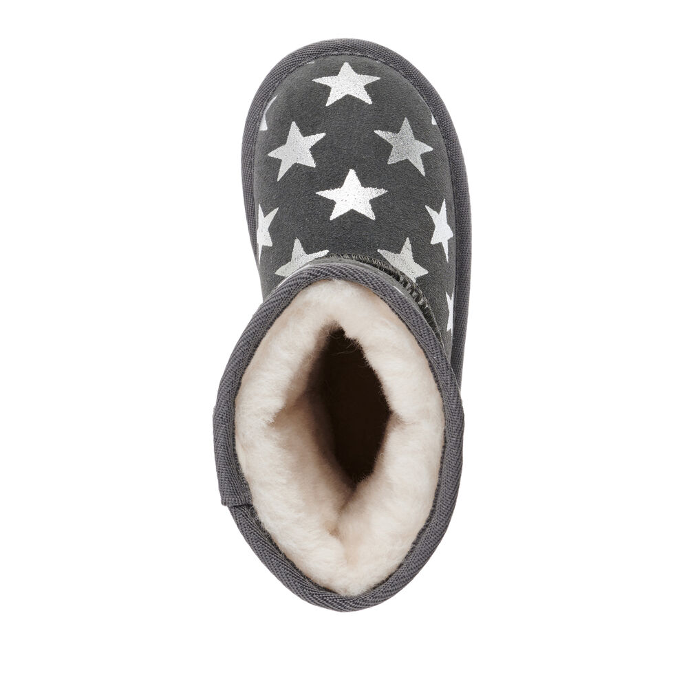 Bottes Emu Starry Night Enfant Grise Foncé | 74136-HJKC