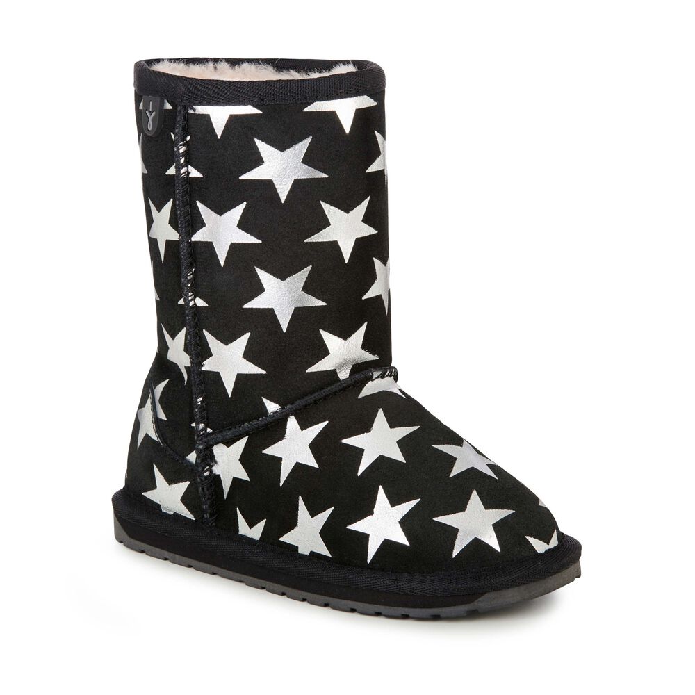 Bottes Emu Starry Night Enfant Noir | 09823-XQDA