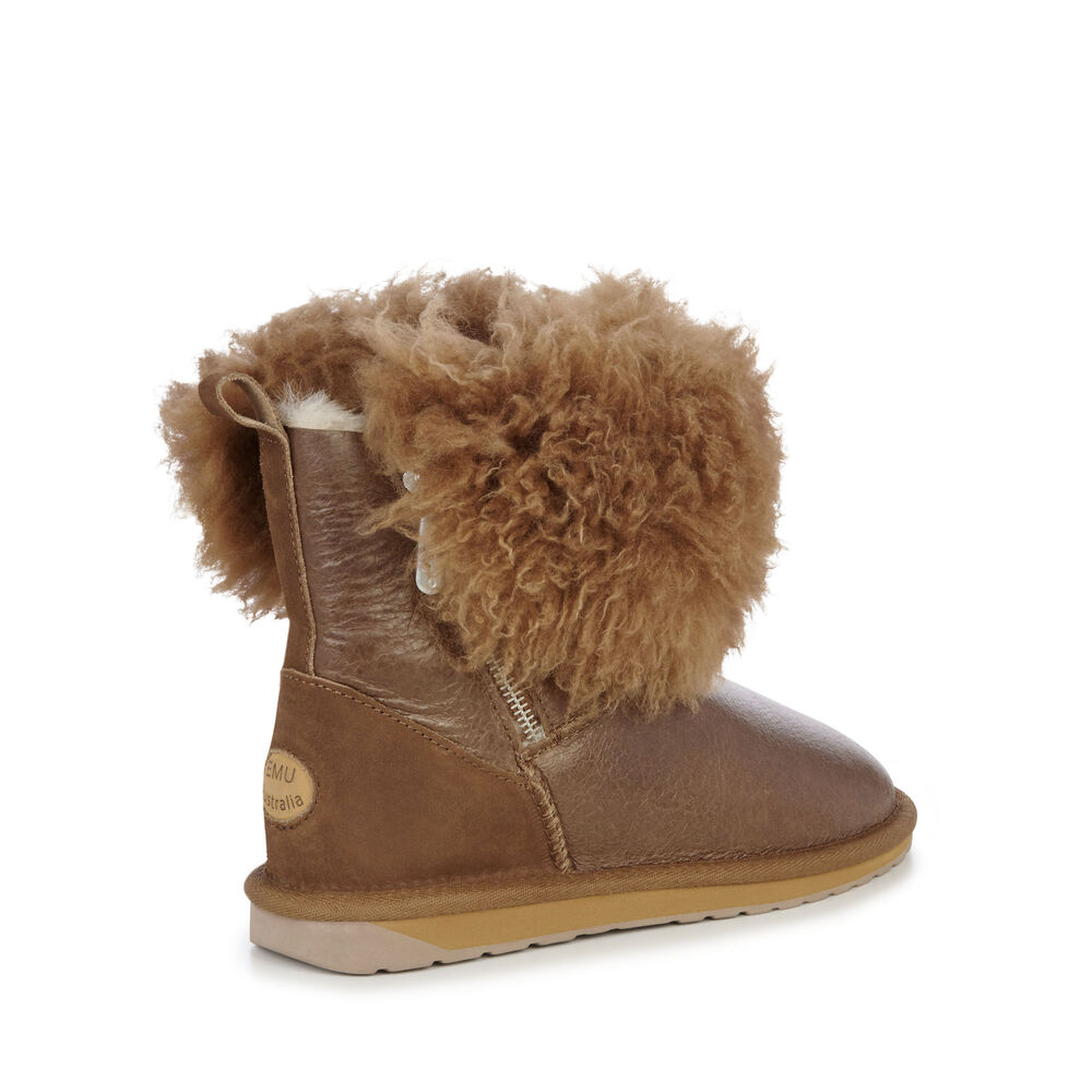 Bottes Emu Teddy Wurren Femme Marron | 60341-GXJE