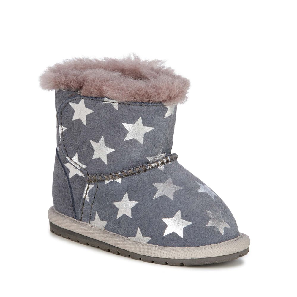 Bottes Emu Toddle Starry Night Babies Enfant Grise Foncé | 20658-HCGW