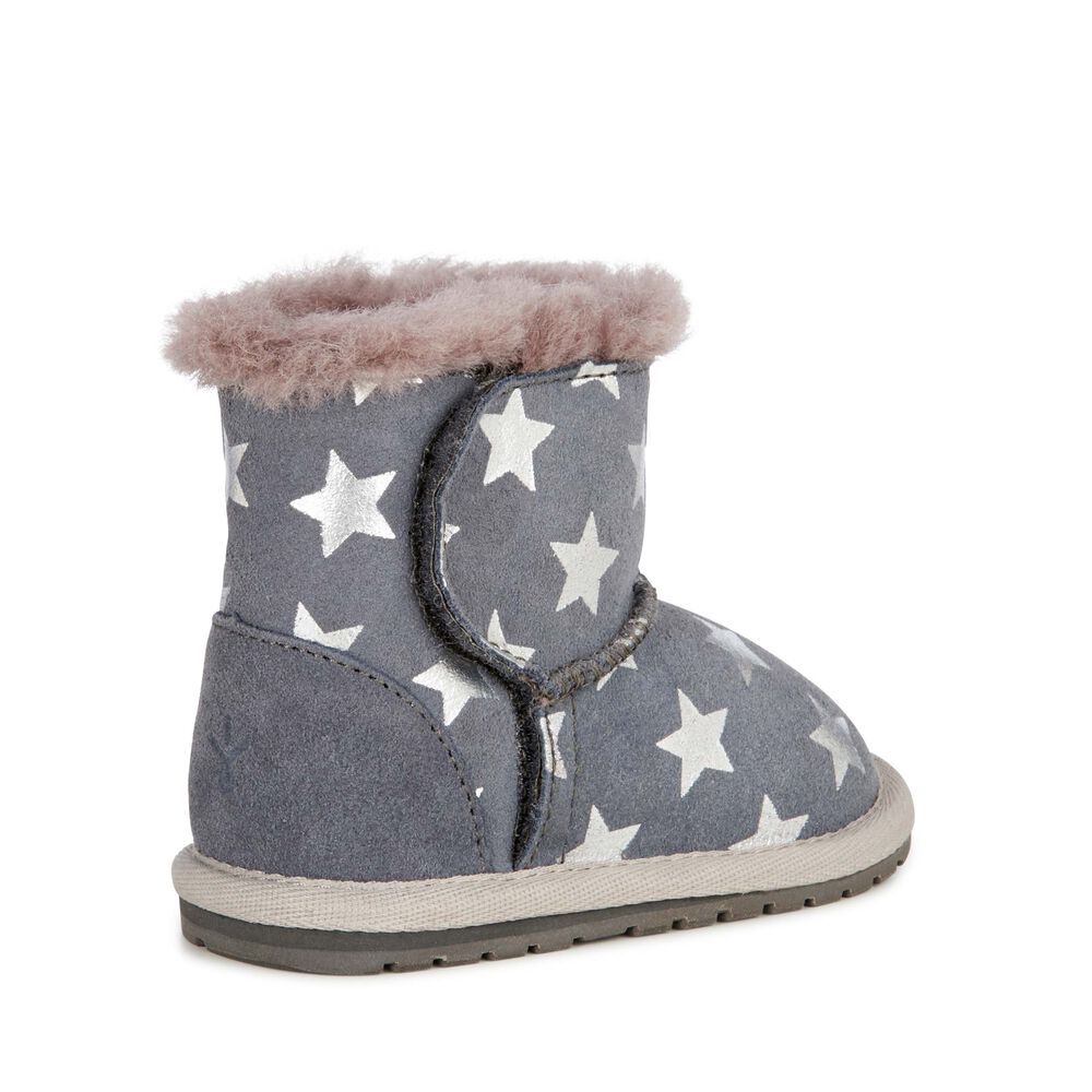 Bottes Emu Toddle Starry Night Babies Enfant Grise Foncé | 20658-HCGW