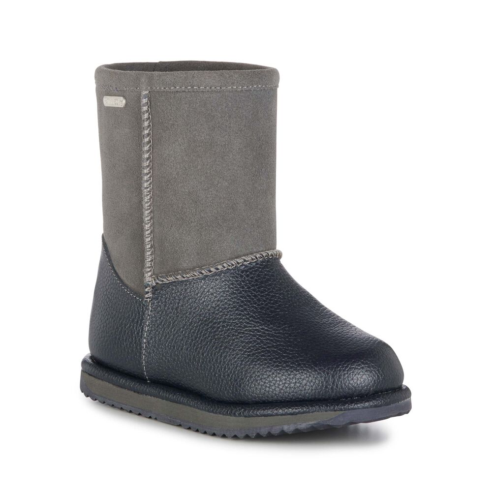 Bottes Emu Trigg Enfant Grise Foncé | 56329-NFYX