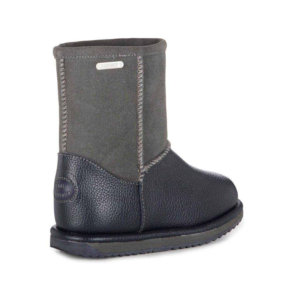 Bottes Emu Trigg Enfant Grise Foncé | 56329-NFYX