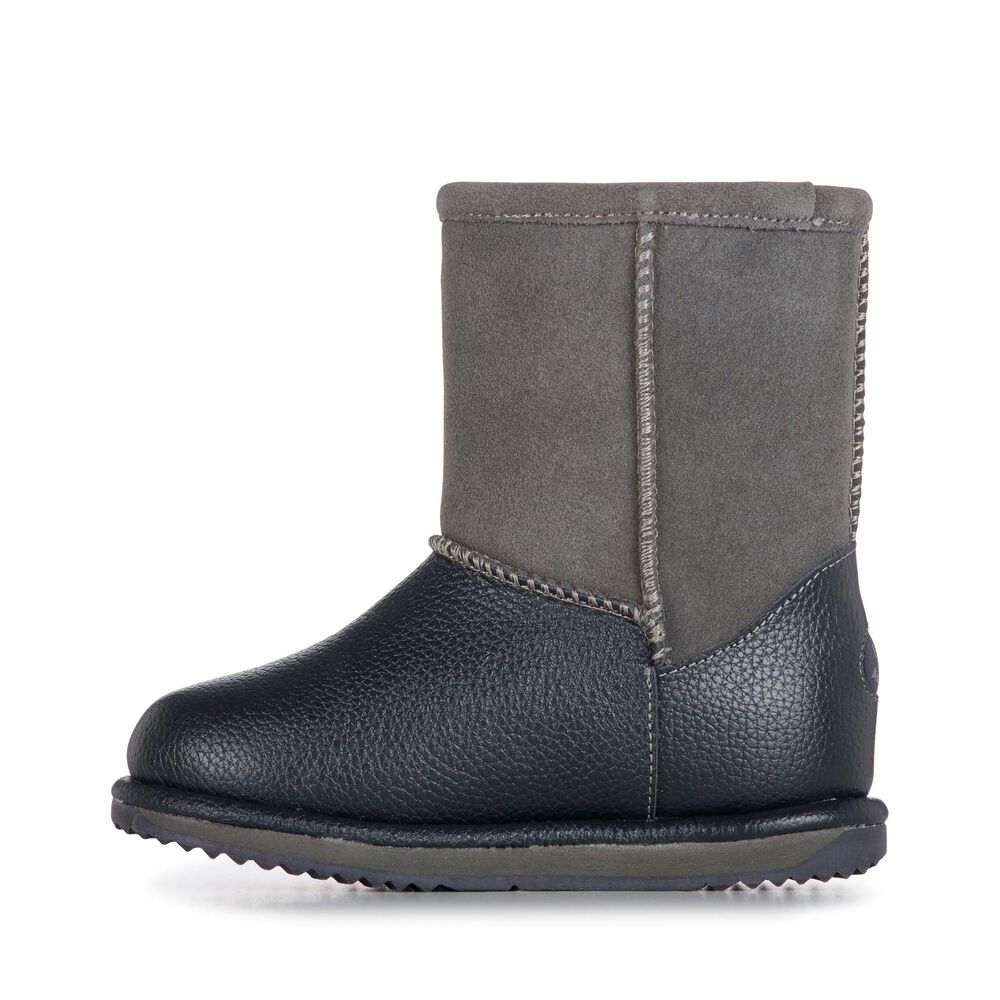 Bottes Emu Trigg Enfant Grise Foncé | 56329-NFYX