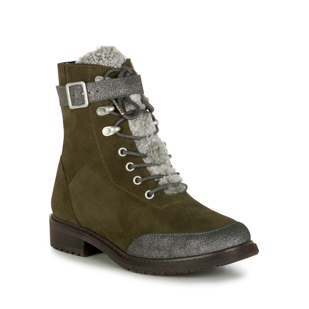 Bottes Emu Waldron Femme Vert Olive Foncé | 06947-XGAJ