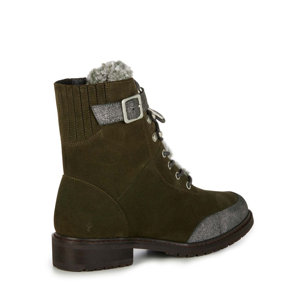 Bottes Emu Waldron Femme Vert Olive Foncé | 06947-XGAJ