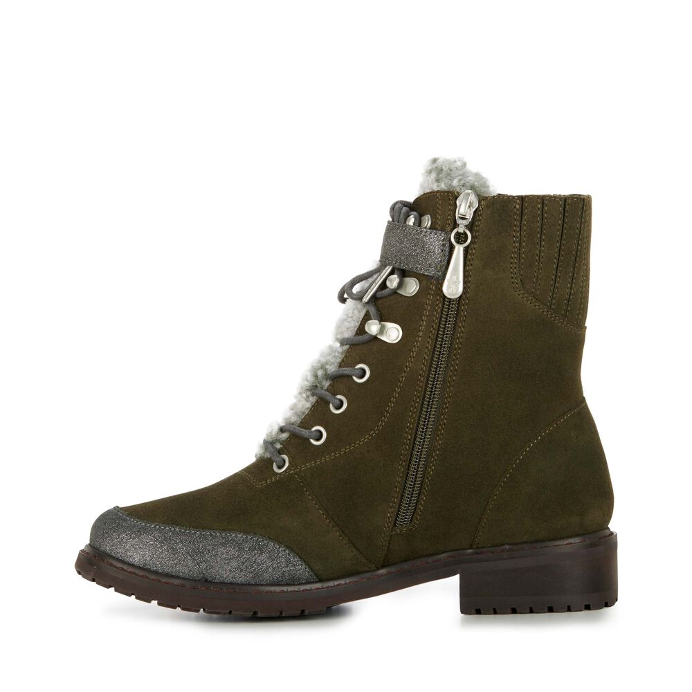 Bottes Emu Waldron Femme Vert Olive Foncé | 06947-XGAJ