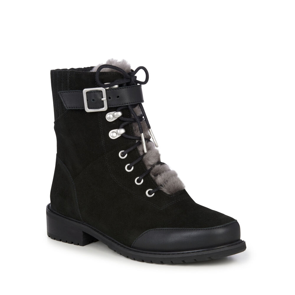 Bottes Emu Waldron Mix Femme Noir | 89543-XZUD