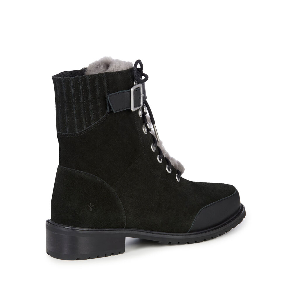 Bottes Emu Waldron Mix Femme Noir | 89543-XZUD