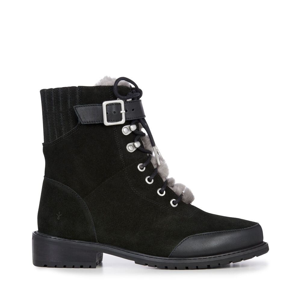 Bottes Emu Waldron Mix Femme Noir | 89543-XZUD