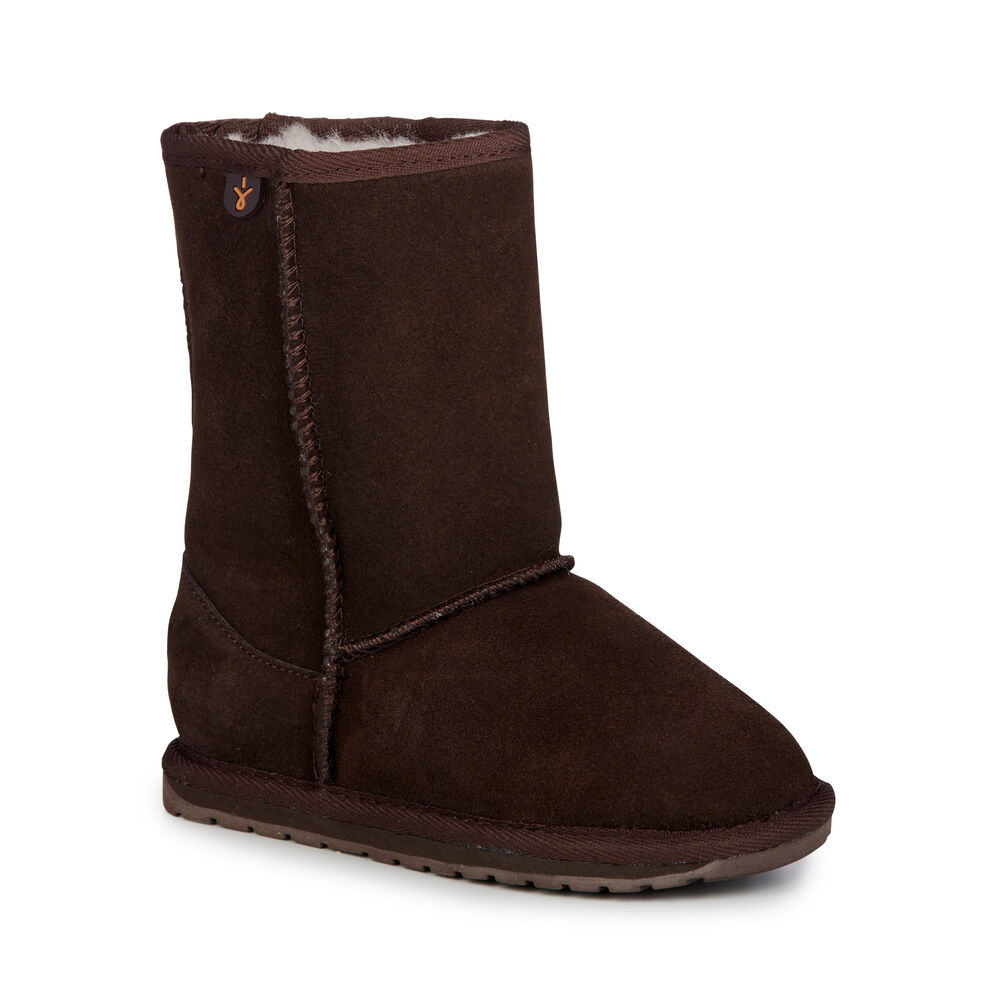 Bottes Emu Wallaby Lo Enfant Chocolat | 45263-ARUL