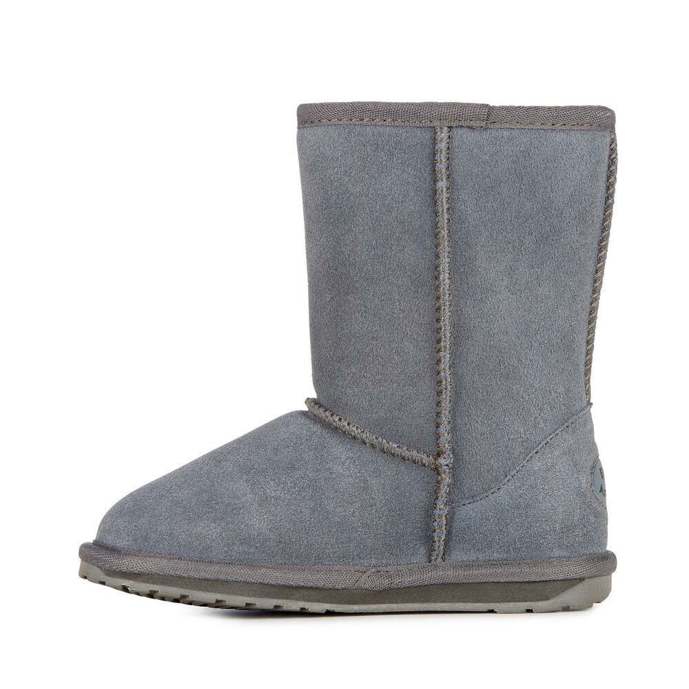 Bottes Emu Wallaby Lo Enfant Grise Foncé | 23058-VPFU