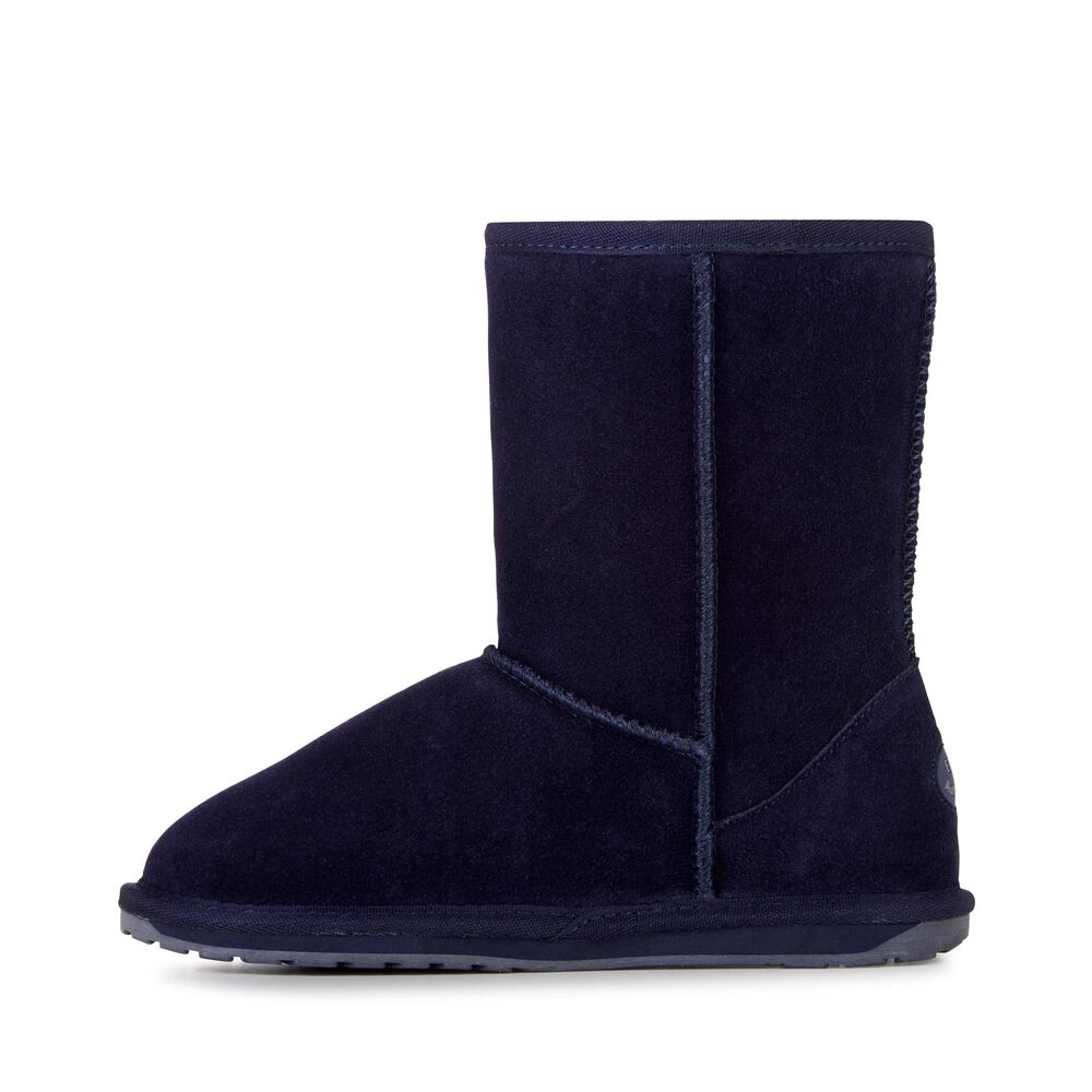 Bottes Emu Wallaby Lo Teens Enfant Bleu Marine | 53461-JVPI