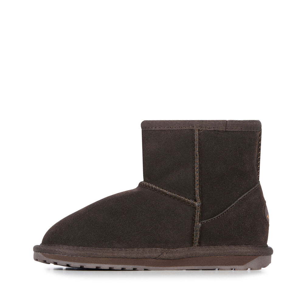 Bottes Emu Wallaby Mini Enfant Chocolat | 46289-LOMI