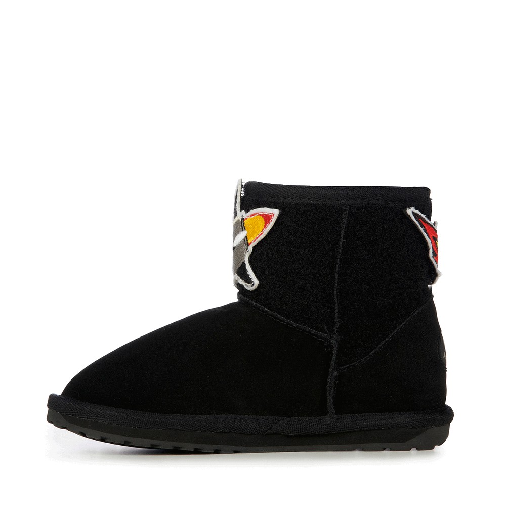 Bottes Emu Wallaby Mini Play Enfant Noir | 74163-PFDX