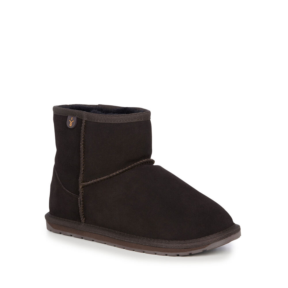 Bottes Emu Wallaby Mini Teens Enfant Chocolat | 15738-CJNA