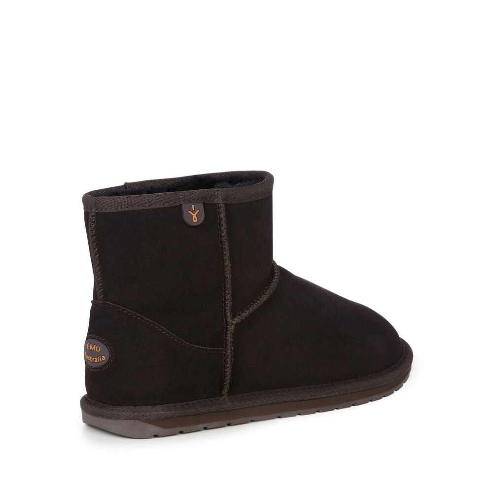 Bottes Emu Wallaby Mini Teens Enfant Chocolat | 15738-CJNA