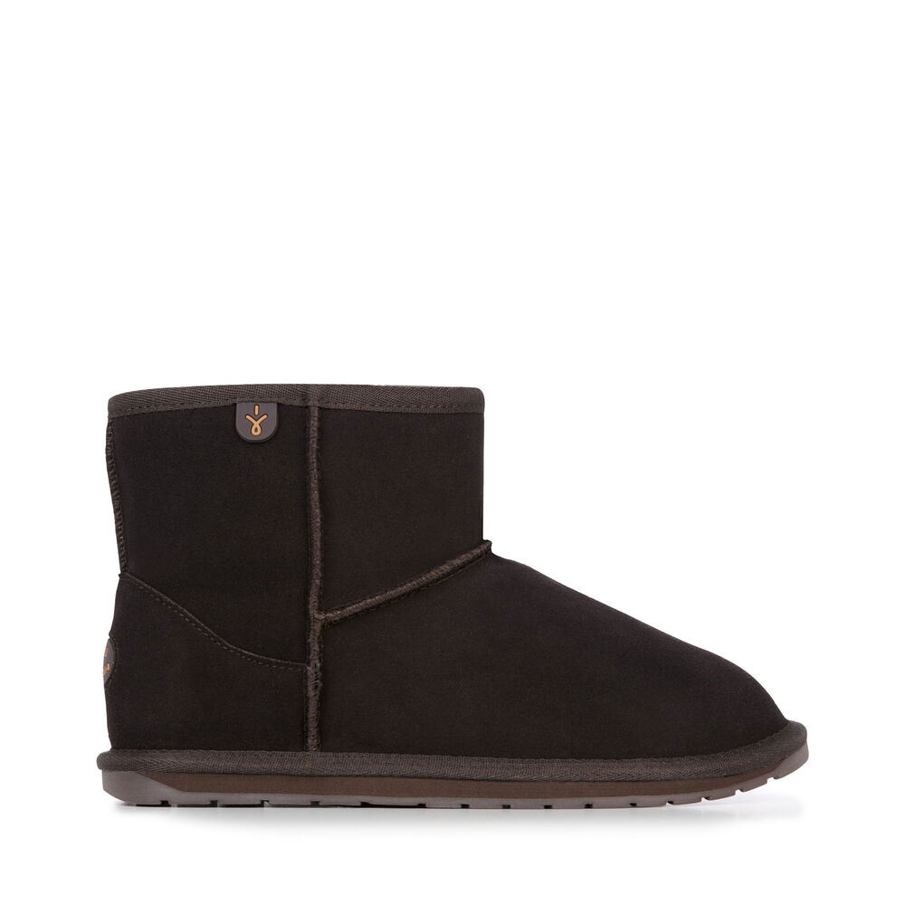 Bottes Emu Wallaby Mini Teens Enfant Chocolat | 15738-CJNA