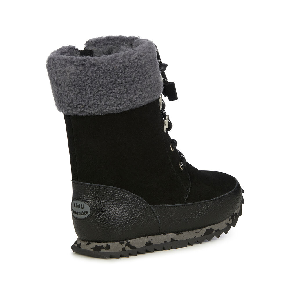 Bottes Emu Wollemi Enfant Noir | 48706-UTFO