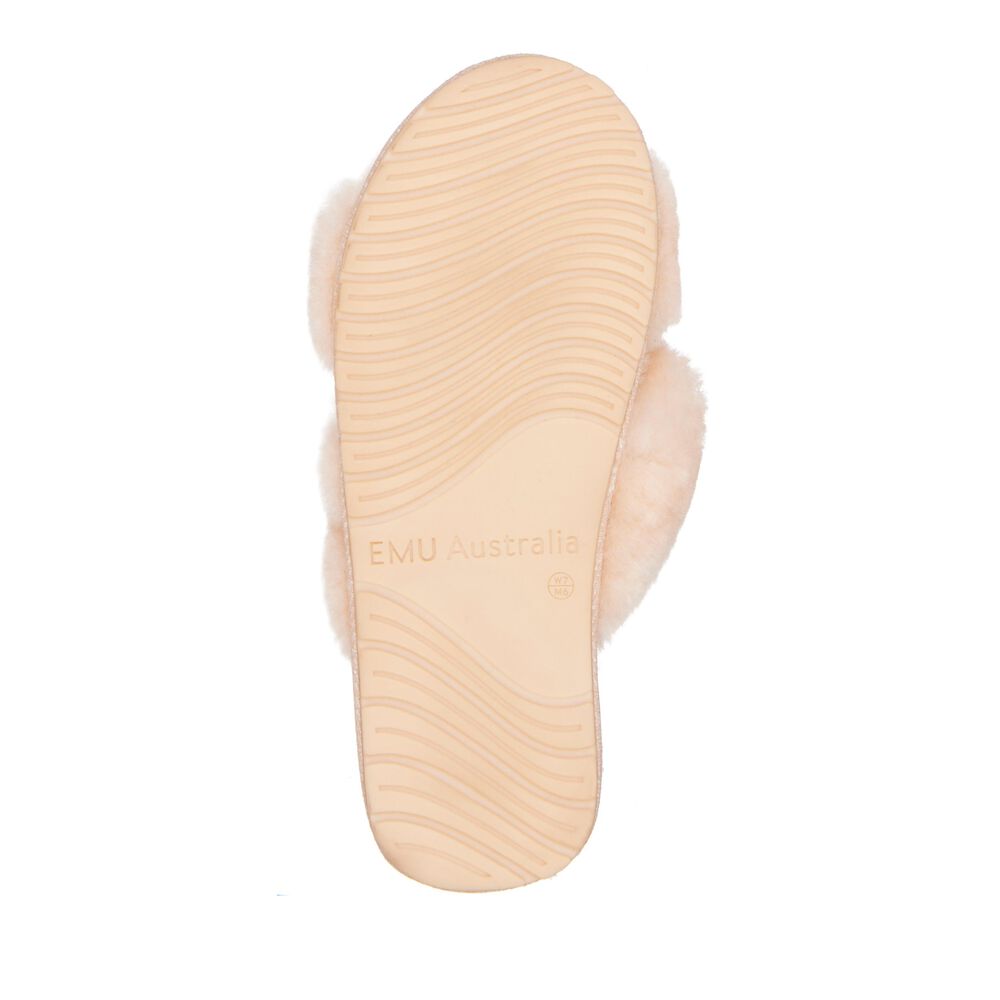 Chaussons Emu Mayberry Femme Beige | 40192-VUXP