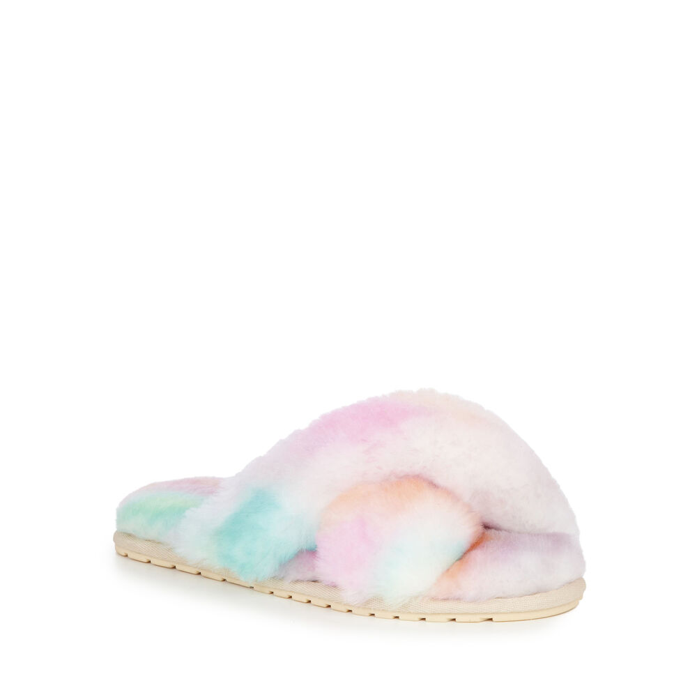 Chaussons Emu Mayberry Tie Dye Femme Multicolore | 01356-BWIL