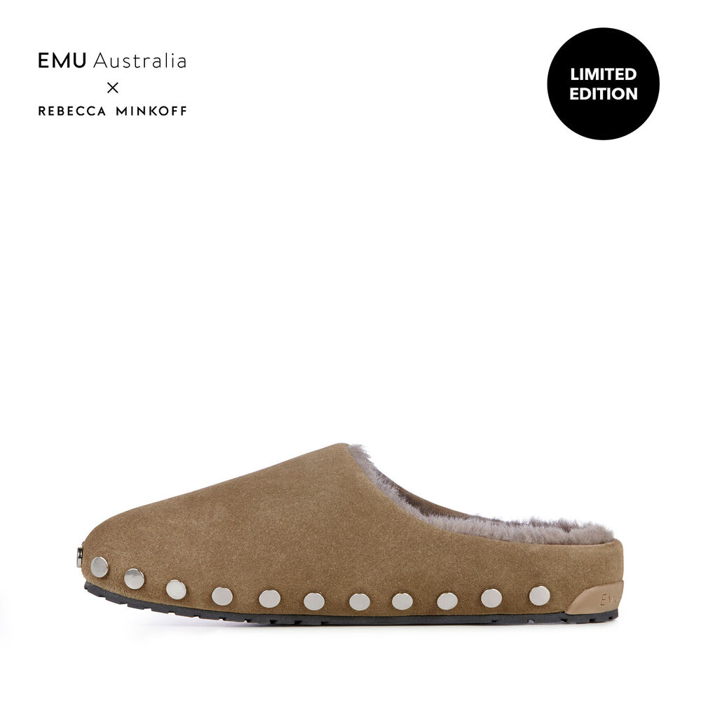 Chaussons Emu Monch Stud Femme Vert | 31625-XEAD