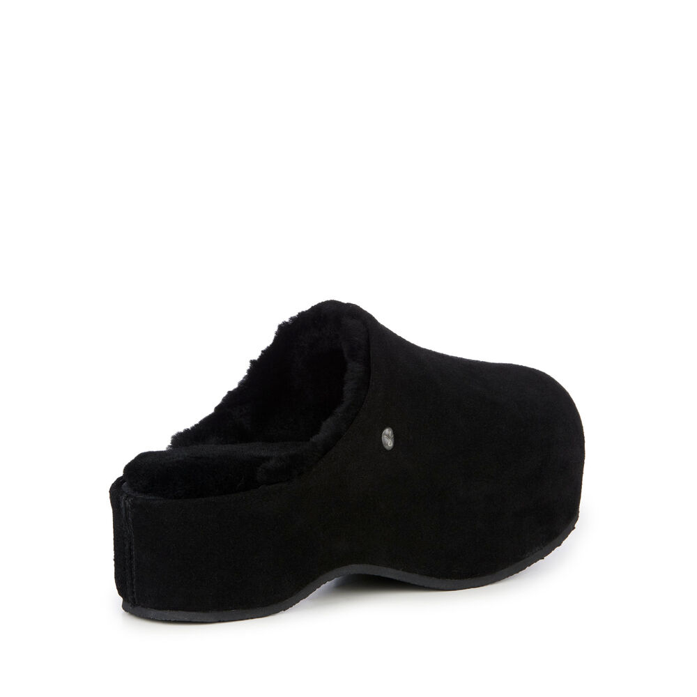 Chaussons Emu Nahn Femme Noir | 02586-UGLR