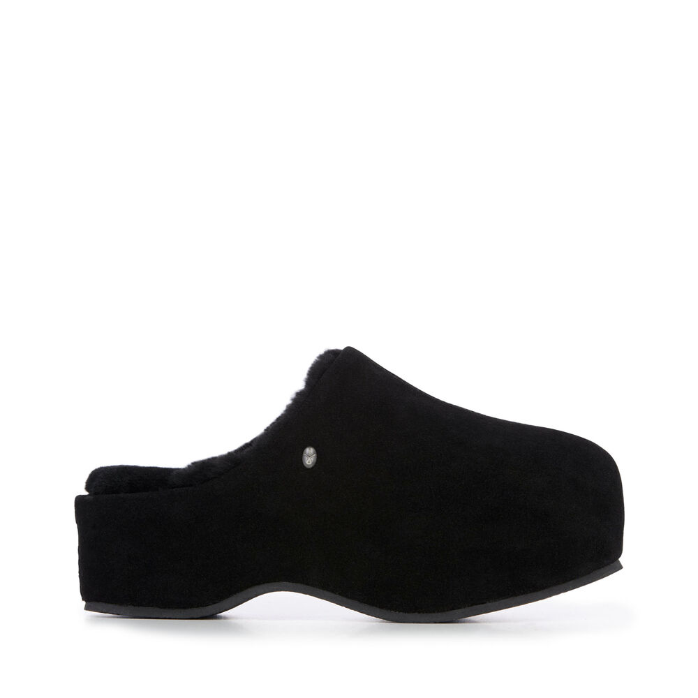 Chaussons Emu Nahn Femme Noir | 02586-UGLR