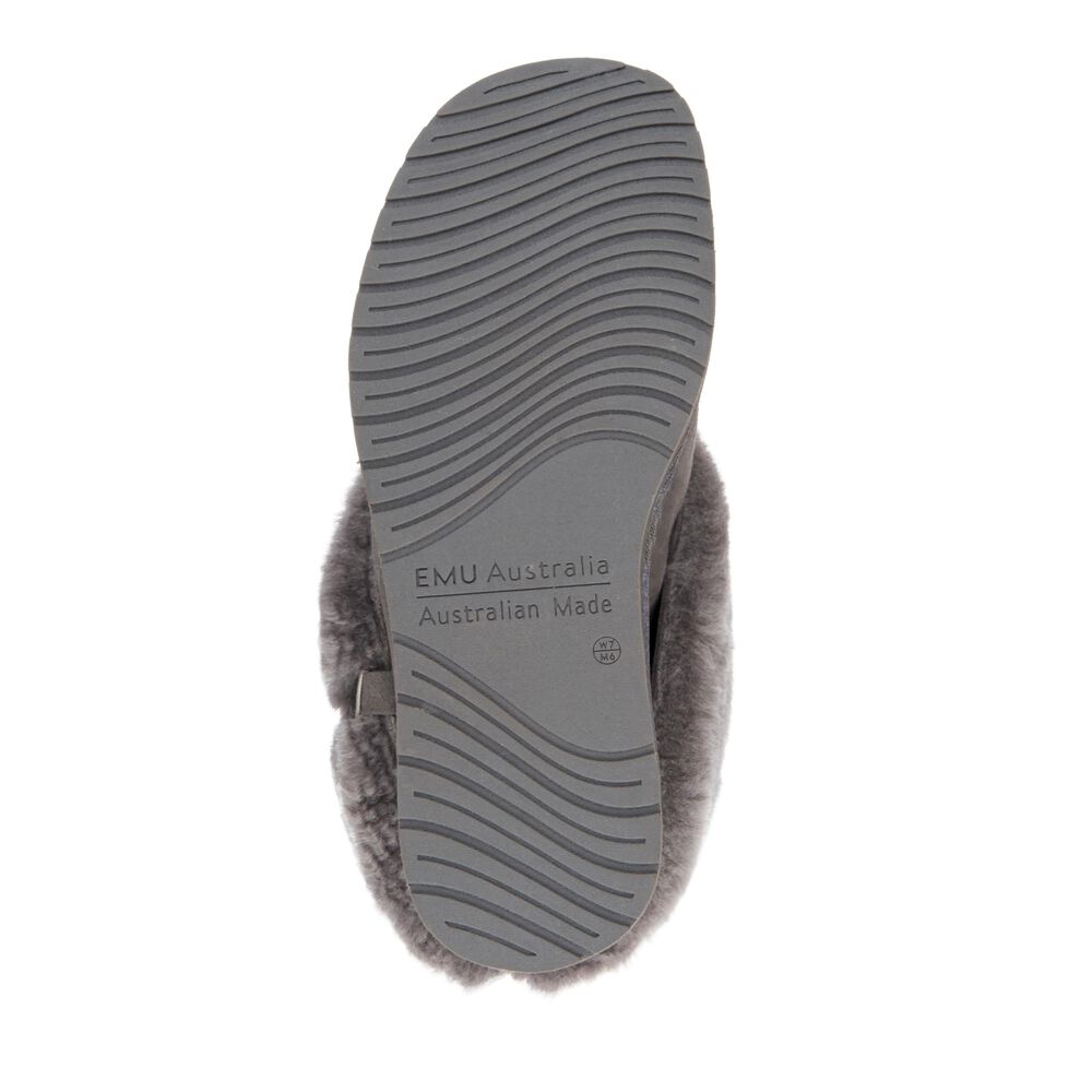 Chaussons Emu Platinum Albany Femme Grise Foncé | 73864-WRUP