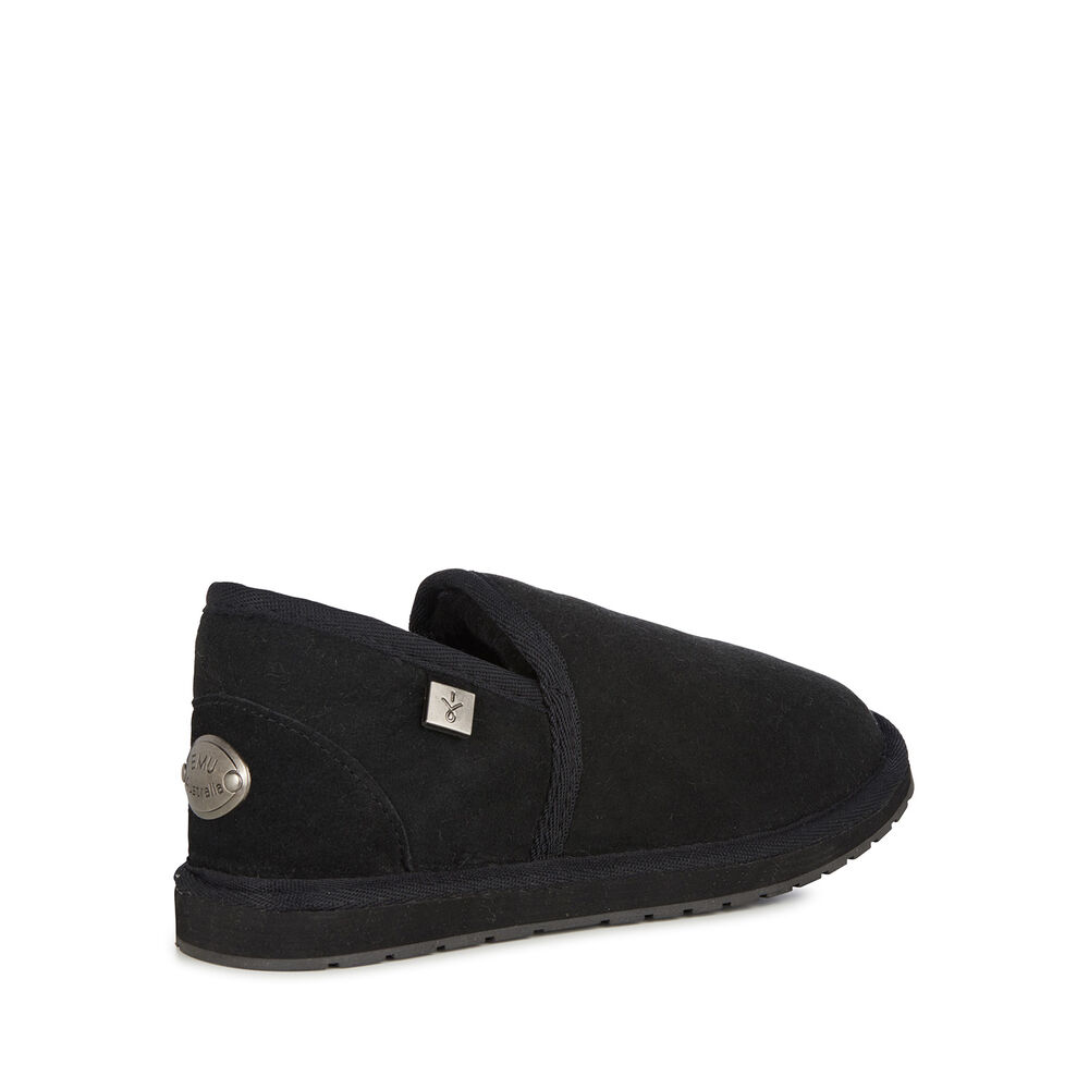 Chaussons Emu Platinum Ashford Enfant Noir | 41763-LAQT