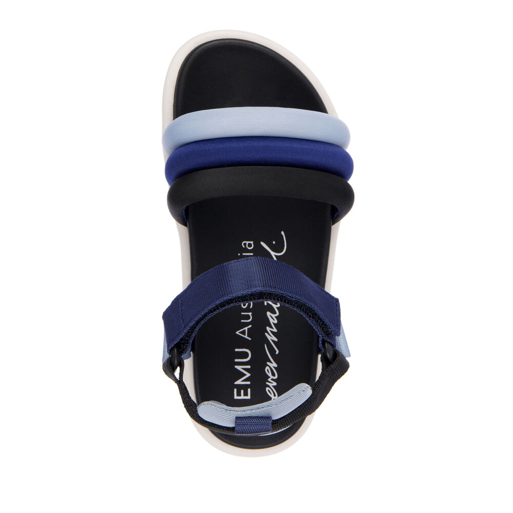 Sandale Emu Oasis Enfant Bleu Noir | 86209-PYCA